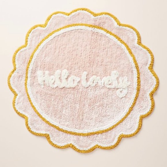 Anthropologie Other - ANTHROPOLOGIE HELLO LOVELY BATH MAT RUG